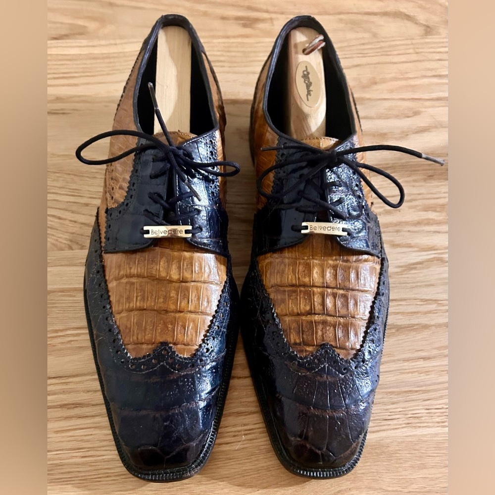 Gently used Belvedere luxury men’s shoes style Venice